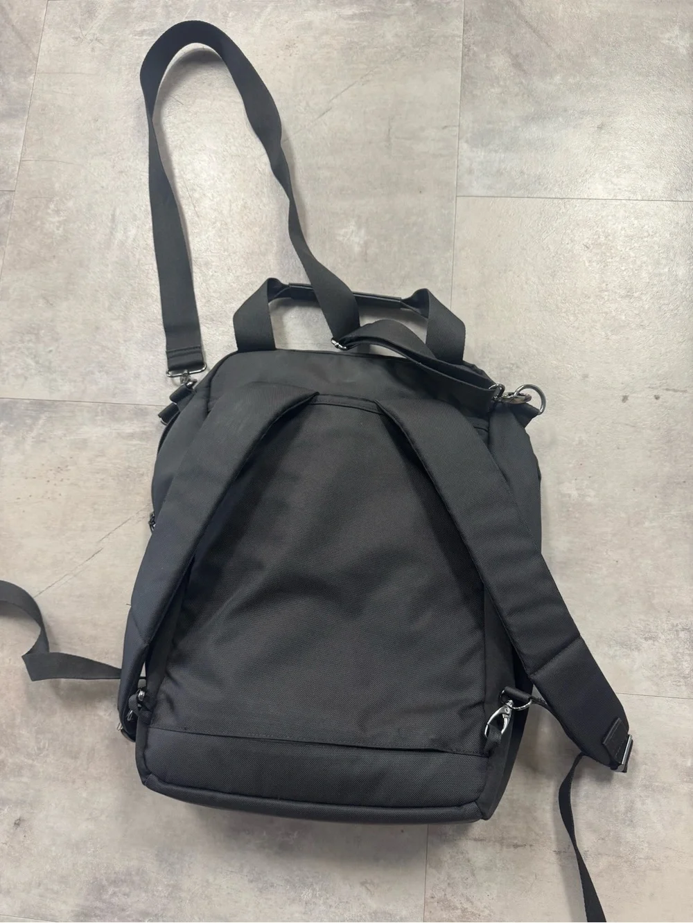 Sherpani Black Backpack with Red Zipper Pull